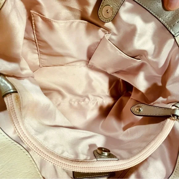 Coach Ashley Ivory Leather Shoulder/Crossbody Bag, - Picture 11 of 15